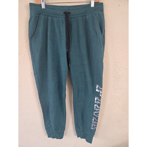 Victoria's Secret Pants - VICTORIA'S SECRET PINK EVERYDAY COMFY FLEECE SKINNY JOGGER LOGO, Green, Size L